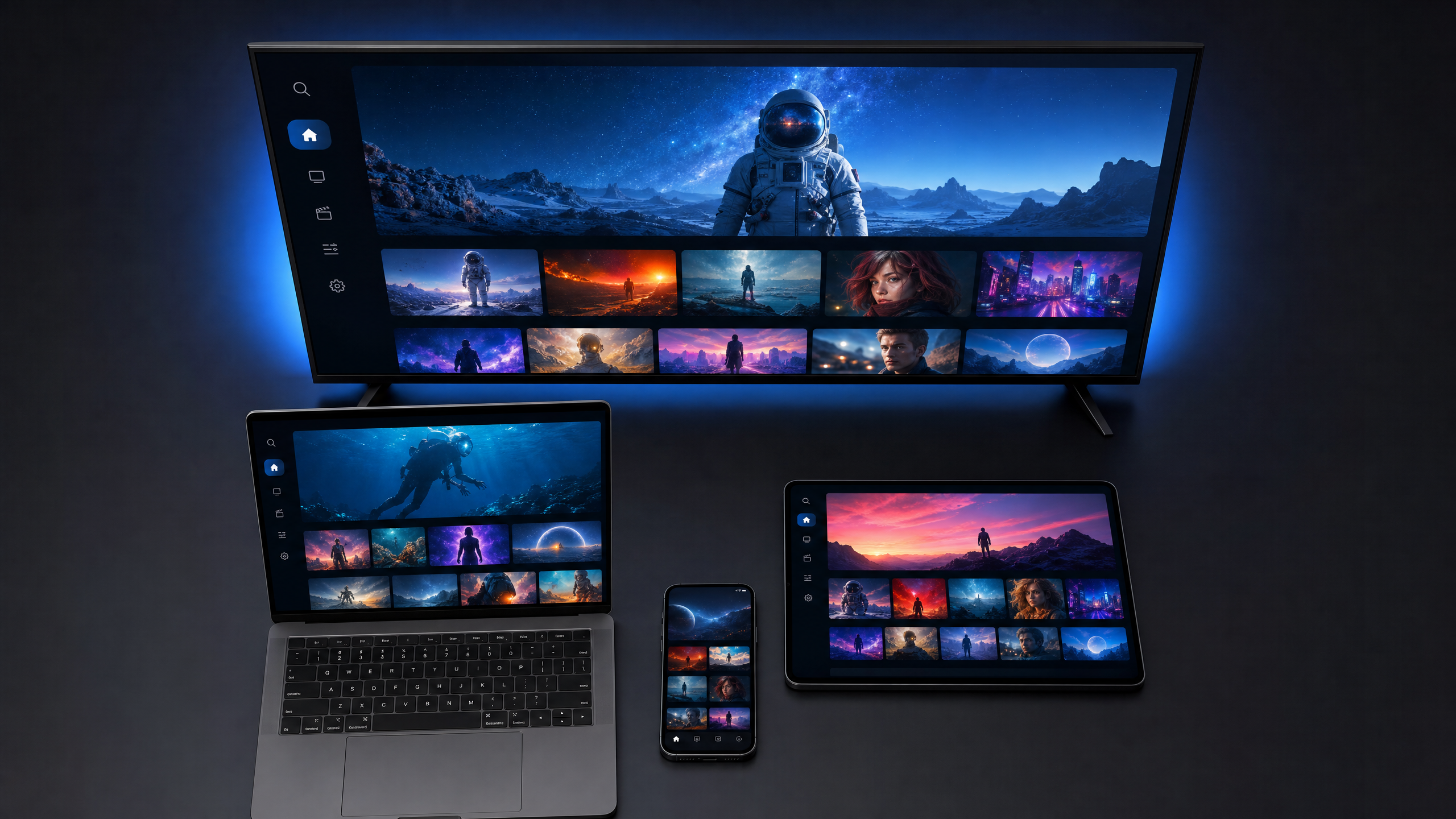 NovaCast TV on multiple devices